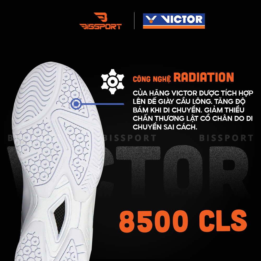 Giày Cầu Lông Victor 8500CLSF Chính Hãng - Xanh Matcha - Form Ôm - Bám Sàn - Chất Da PU Siêu Bền - Thoáng - Bền Bỉ